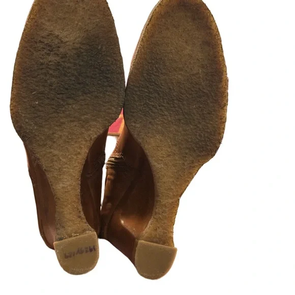 Apepazza Italian Leather Lace Up Knee High Tan EU 40 US 9 - Picture 10 of 11